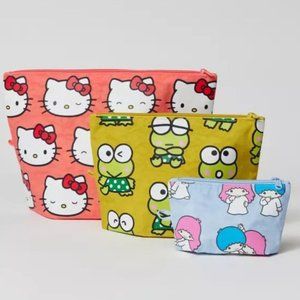 Sanrio Hello Kitty x BAGGU Go Pouch Set NWT